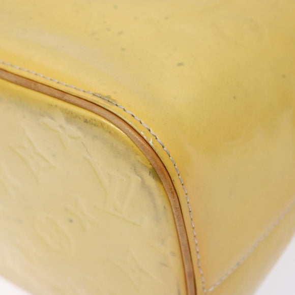 LOUIS VUITTON Monogram Vernis Houston Hand Bag Gris M91053 LV Auth 139004