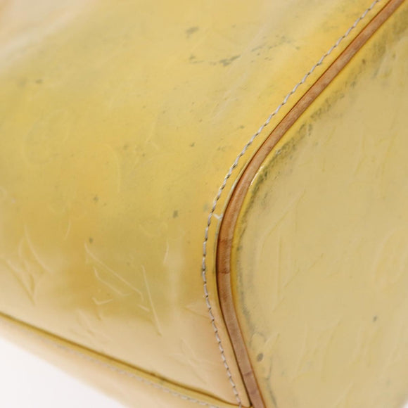 LOUIS VUITTON Monogram Vernis Houston Hand Bag Gris M91053 LV Auth 139004