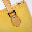 LOUIS VUITTON Monogram Vernis Houston Hand Bag Gris M91053 LV Auth 139004-17