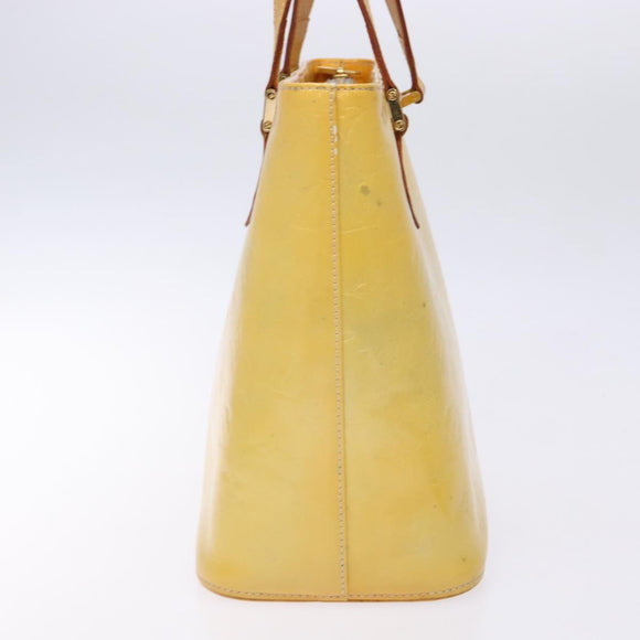 LOUIS VUITTON Monogram Vernis Houston Hand Bag Gris M91053 LV Auth 139004