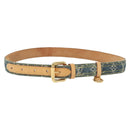 LOUIS VUITTON Monogram Denim Ceinture Belt Blue M6921U LV Auth 139005-1