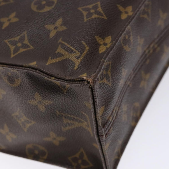 LOUIS VUITTON Monogram Sac Plat Hand Bag M51140 LV Auth 139007