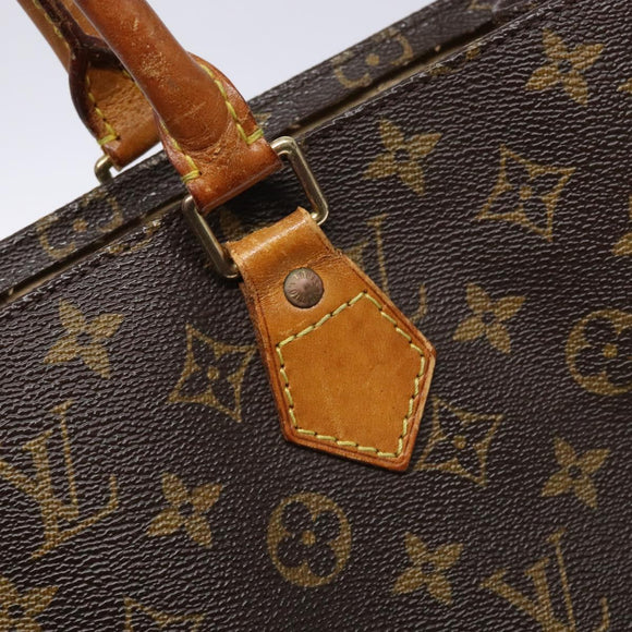 LOUIS VUITTON Monogram Sac Plat Hand Bag M51140 LV Auth 139007