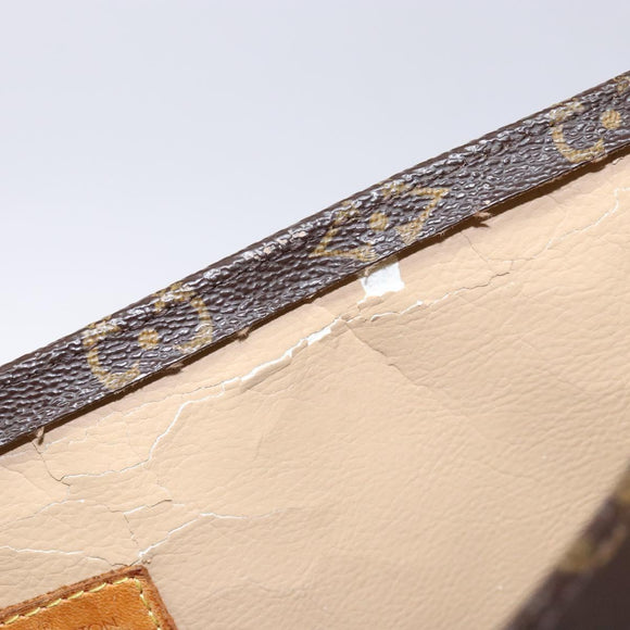 LOUIS VUITTON Monogram Sac Plat Hand Bag M51140 LV Auth 139007