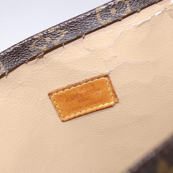 LOUIS VUITTON Monogram Sac Plat Hand Bag M51140 LV Auth 139007