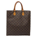 LOUIS VUITTON Monogram Sac Plat Hand Bag M51140 LV Auth 139007-13