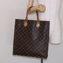 LOUIS VUITTON Monogram Sac Plat Hand Bag M51140 LV Auth 139007-20