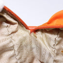 PRADA Shoulder Bag Nylon Orange Silver Auth 139008-11