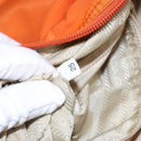 PRADA Shoulder Bag Nylon Orange Silver Auth 139008-12