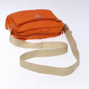 PRADA Shoulder Bag Nylon Orange Silver Auth 139008-7