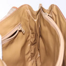 CELINE Macadam Canvas Shoulder Bag Beige Gold Auth 139013-18