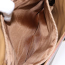 CELINE Macadam Canvas Shoulder Bag Beige Gold Auth 139013-21