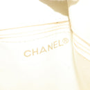 CHANEL Matelasse Chain Shoulder Bag Lamb Skin White Gold CC Auth 139015-19