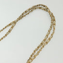 CHANEL Matelasse Chain Shoulder Bag Lamb Skin White Gold CC Auth 139015-8