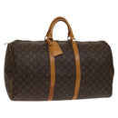 LOUIS VUITTON Monogram Keepall 55 Boston Bag M41424 LV Auth 139020-1