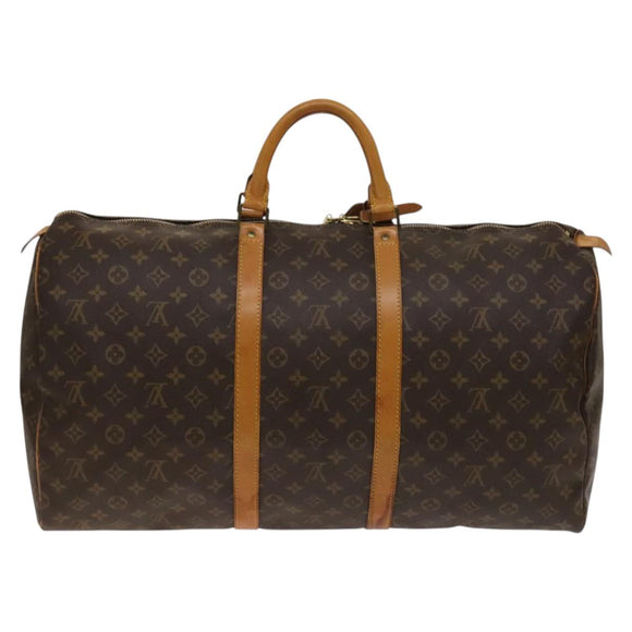 LOUIS VUITTON Monogram Keepall 55 Boston Bag M41424 LV Auth 139020