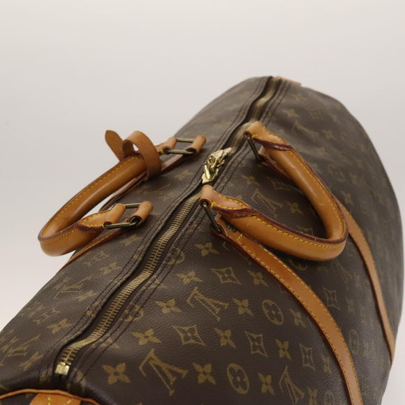 LOUIS VUITTON Monogram Keepall 55 Boston Bag M41424 LV Auth 139020