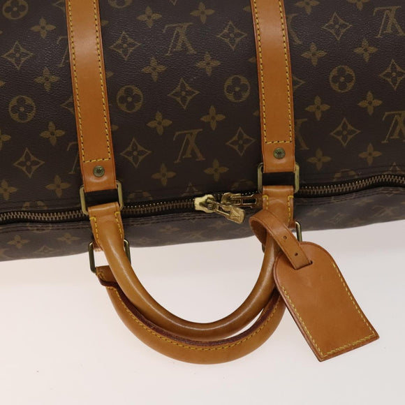 LOUIS VUITTON Monogram Keepall 55 Boston Bag M41424 LV Auth 139020