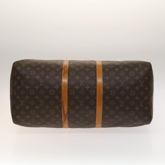 LOUIS VUITTON Monogram Keepall 55 Boston Bag M41424 LV Auth 139020