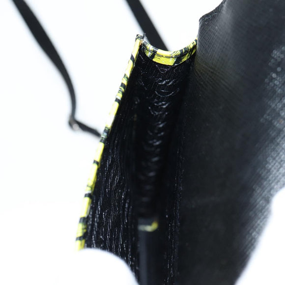 PRADA Smartphone Case Pouch Safiano Yellow 2ZH068 Auth 139022M