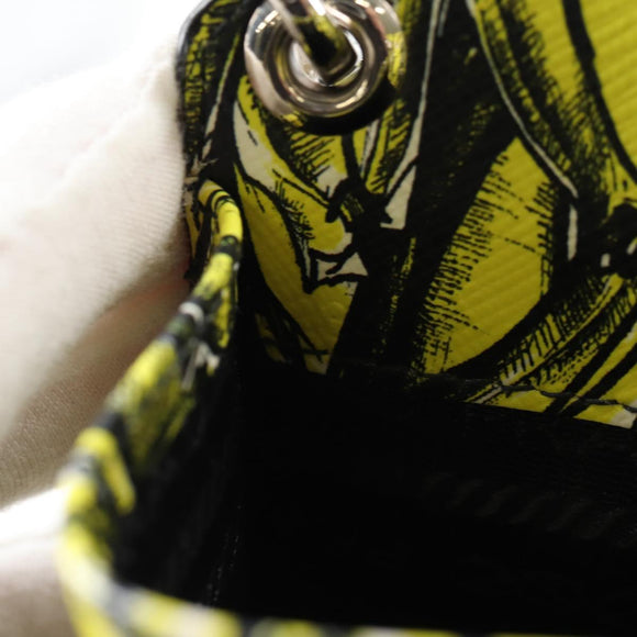 PRADA Smartphone Case Pouch Safiano Yellow 2ZH068 Auth 139022M