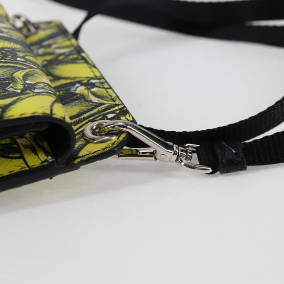 PRADA Smartphone Case Pouch Safiano Yellow 2ZH068 Auth 139022M