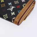 LOUIS VUITTON Monogram Multicolor Porte Monnaie Plat Purse M92656 LV Auth 139030-15