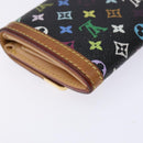 LOUIS VUITTON Monogram Multicolor Porte Monnaie Plat Purse M92656 LV Auth 139030-16