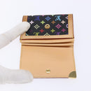 LOUIS VUITTON Monogram Multicolor Porte Monnaie Plat Purse M92656 LV Auth 139030-8