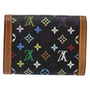 LOUIS VUITTON Monogram Multicolor Porte Monnaie Plat Purse M92656 LV Auth 139030-2