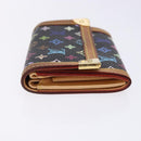 LOUIS VUITTON Monogram Multicolor Porte Monnaie Plat Purse M92656 LV Auth 139030-4