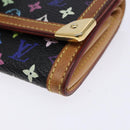 LOUIS VUITTON Monogram Multicolor Porte Monnaie Plat Purse M92656 LV Auth 139030-7