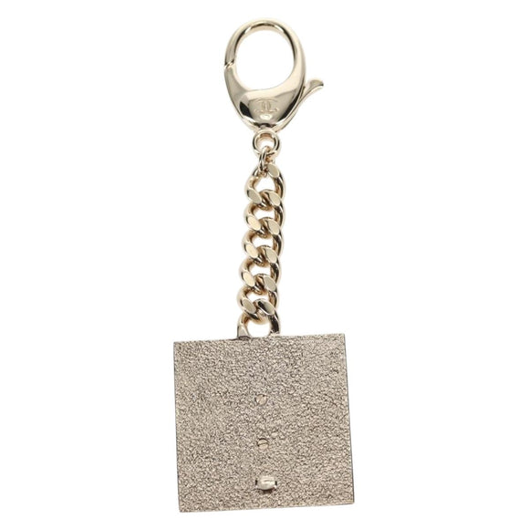 CHANEL Key Holder metal Gold CC Auth 139035M