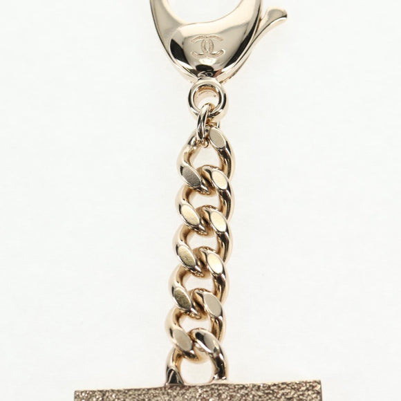 CHANEL Key Holder metal Gold CC Auth 139035M