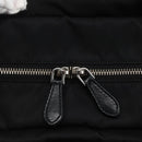 PRADA Hand Bag Nylon 2way Black Silver Auth 139041V-20