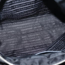 PRADA Hand Bag Nylon 2way Black Silver Auth 139041V-10