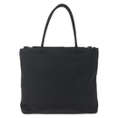 PRADA Hand Bag Nylon 2way Black Silver Auth 139041V-2