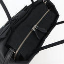 PRADA Hand Bag Nylon 2way Black Silver Auth 139041V-6