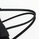 PRADA Hand Bag Nylon 2way Black Silver Auth 139041V-14