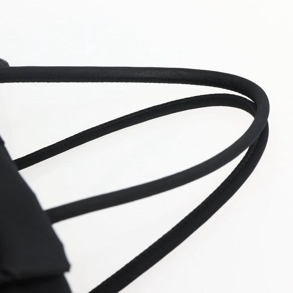 PRADA Hand Bag Nylon 2way Black Silver Auth 139041V