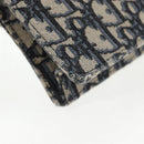 Christian Dior Oblique Trotter Canvas Chain Shoulder Bag Navy Gold Auth 139042M-16