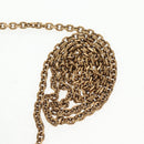 Christian Dior Oblique Trotter Canvas Chain Shoulder Bag Navy Gold Auth 139042M-8