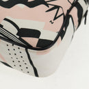 CHANEL Chain Cruise line Shoulder Bag Canvas Pink Silver CC Auth 139043V-17