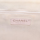 CHANEL Chain Cruise line Shoulder Bag Canvas Pink Silver CC Auth 139043V-22