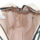 CHANEL Chain Cruise line Shoulder Bag Canvas Pink Silver CC Auth 139043V-24