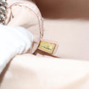 CHANEL Chain Cruise line Shoulder Bag Canvas Pink Silver CC Auth 139043V-10