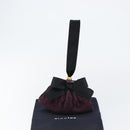 CHANEL Hand Bag Suede Purple Gold CC Auth 139044V-23