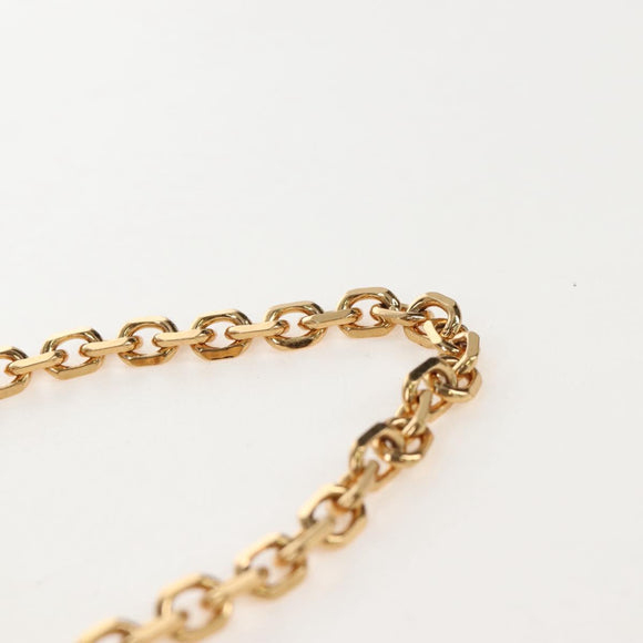 Christian Dior Trotter Canvas Phone Holder Chain Mini Navy Gold Auth 139045M