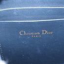 Christian Dior Trotter Canvas Phone Holder Chain Mini Navy Gold Auth 139045M-19