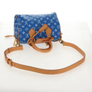 LOUIS VUITTON Monogram Speedy P9 Bandouliere 25 Bag Blue M24424 LV Auth 139046SM-8